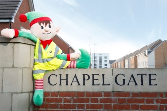 Elf on the Shelf at Barratt Homes Chapel Gate